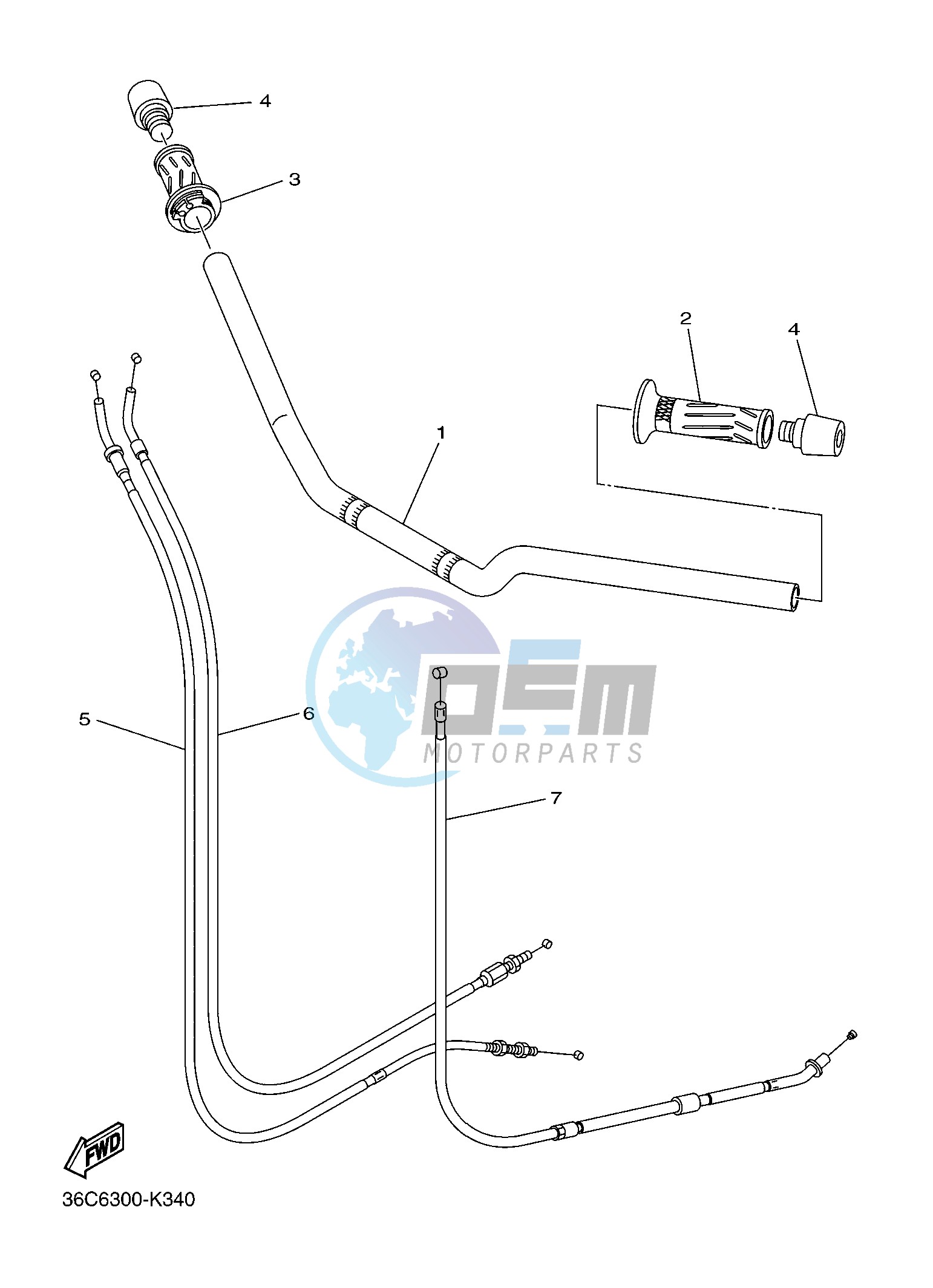 STEERING HANDLE & CABLE