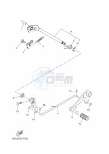 YZF125-A YZF-R125 (BGV2) drawing SHIFT SHAFT