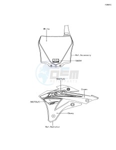 KX85 KX85CHF EU drawing Decals