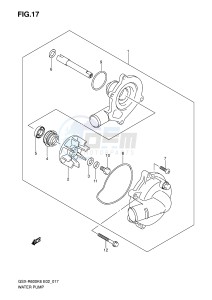 GSX-R600 (E2) drawing WATER PUMP