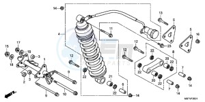 XL1000VAB drawing REAR CUSHION (XL1000VA)