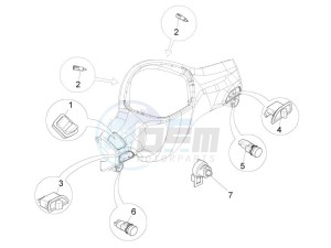 Liberty 150 4t 3v ie lem ( Vietnam ) drawing Selectors - Switches - Buttons