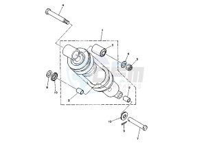 TW 125 drawing REAR SUSPENSION