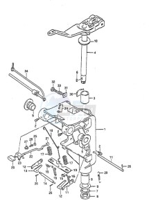 DT 55 drawing Swivel Bracket (1988 to 1994)