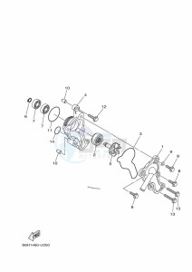 GPD150-A NMAX 150 (BV4D) drawing WATER PUMP