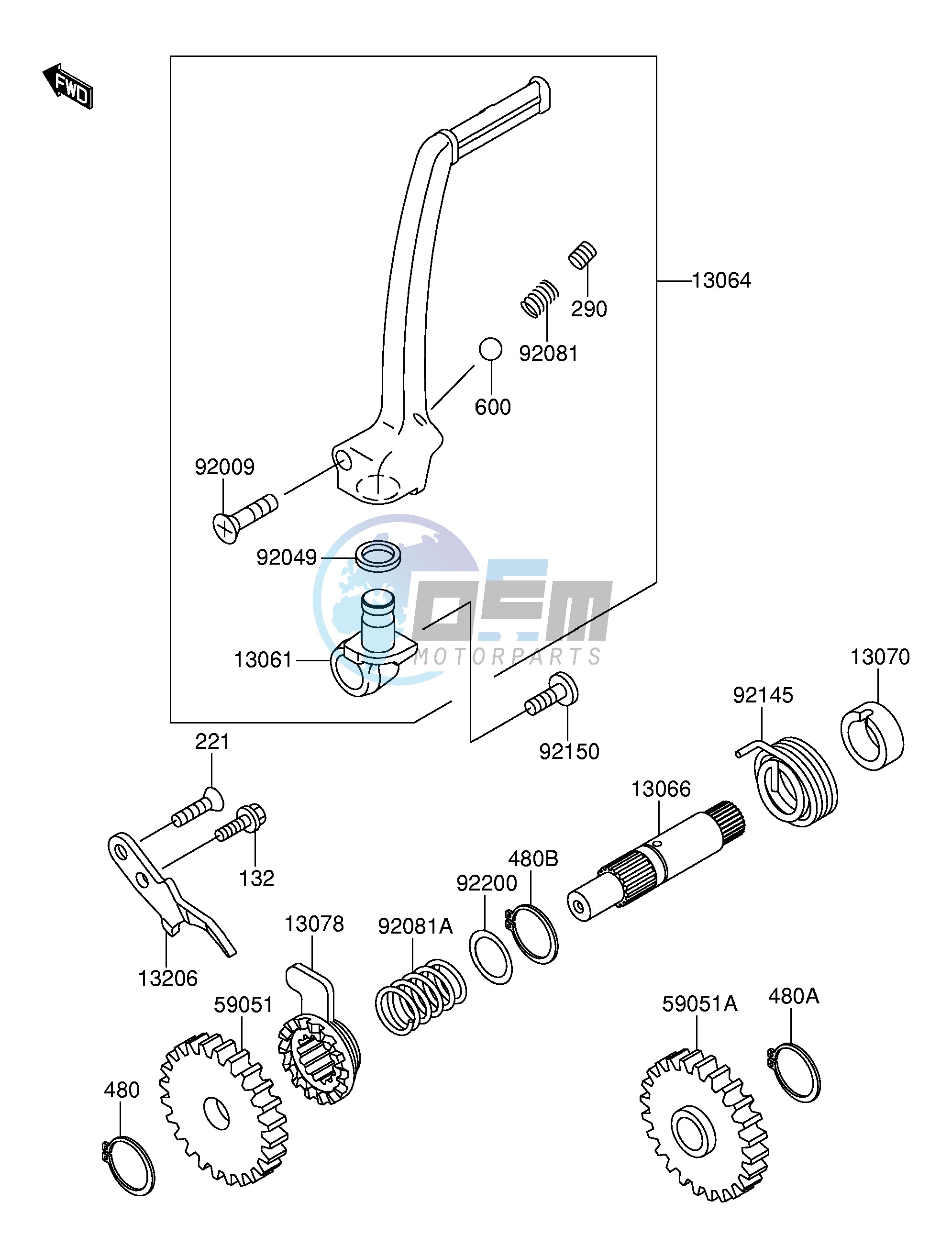 KICKSTARTER MECHANISM