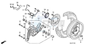 FES150A9 Europe Direct - (ED / ABS) drawing REAR WHEEL