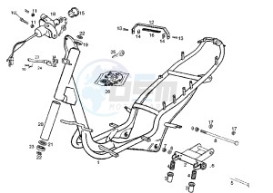 ATLANTIS O2 - 50 cc drawing FRAME-CENTRAL STAND