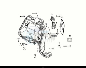 FIDDLE IV 50 (XG05W1-NL) (E5) (M1-M3) drawing FRONT INNER COVER