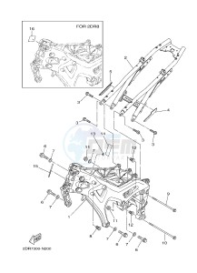 MT09A MT-09 ABS 900 (2DR7 2DR8) drawing FRAME