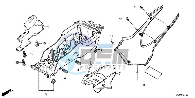 REAR FENDER (CBR1000RR/S)