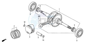 SH150R 125 drawing CRANKSHAFT/PISTON