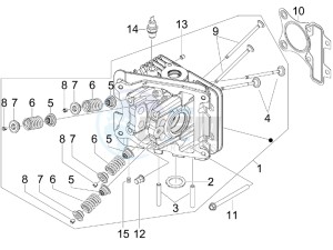 LX 50 4T-4V Touring drawing Head unit - Valve