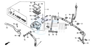 TRX450ES drawing FR. BRAKE MASTER CYLINDER