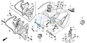 CR250R drawing FUEL TANK