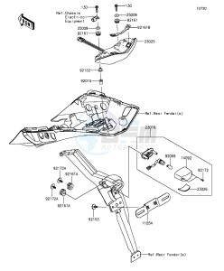 Z1000SX ZX1000LFF FR GB XX (EU ME A(FRICA) drawing Taillight(s)