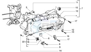 DNA 50 drawing Clutch cover-scrool cover