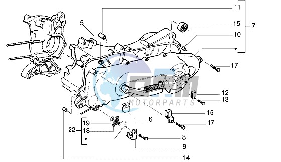 Clutch cover-scrool cover