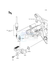 ER-6N ER650EFF XX (EU ME A(FRICA) drawing Brake Pedal