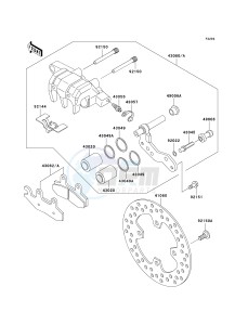 KVF 750 A [BRUTE FORCE 750 4X4] (A1) A1 drawing FRONT BRAKE