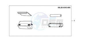 XL1000VA9 France - (F / ABS CMF) drawing HANDLE POCKET DX