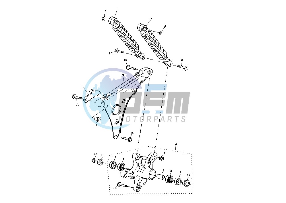 REAR SHOCK ABSORBER MY01