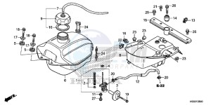 TRX250TMH Europe Direct - (ED) drawing FUEL TANK