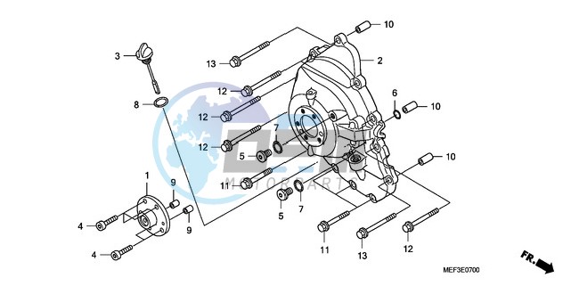 RIGHT CRANKCASE COVER