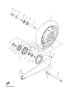 FZ8-N FZ8 (NAKED) 800 (2SH7) drawing REAR WHEEL