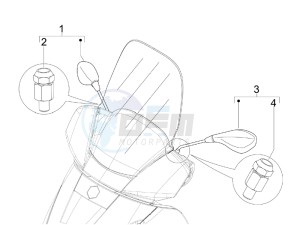 X7 300 ie Euro 3 drawing Mirrors