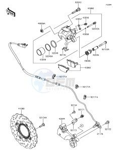 NINJA 650 EX650KJF XX (EU ME A(FRICA) drawing Rear Brake