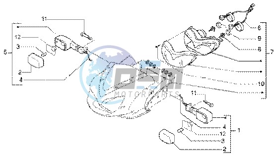 Front light-turn signal lamps