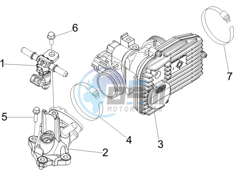 Throttle body - Injector - Union pipe