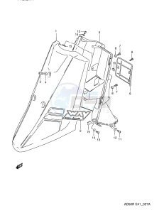 AD50 (E41) drawing FRONT LEG SHIELD (E6)