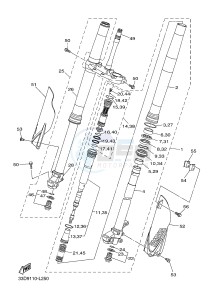 YZ450F (B111 B112 B113 B114) drawing FRONT FORK