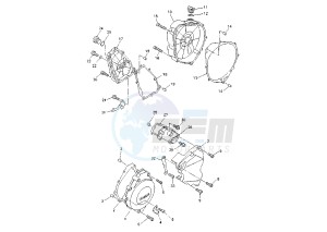 YZF R1 1000 drawing CRANKCASE COVER