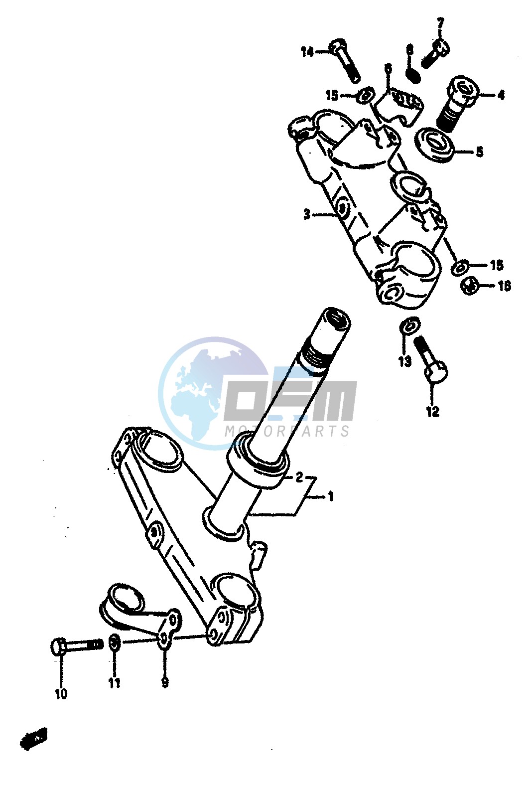 STEERING STEM (MODEL F)