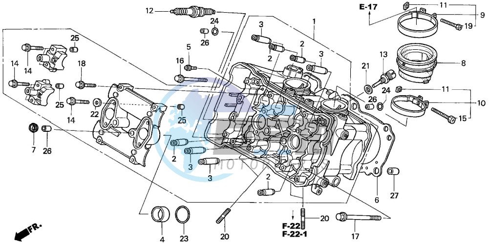 CYLINDER HEAD (FRONT)