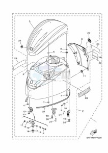 F225J drawing FAIRING-UPPER