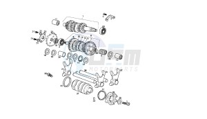 GPR NUDE SPORT - 50 CC drawing GEAR BOX