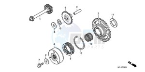 CBR1000RA9 Australia - (U / ABS MME) drawing STARTING CLUTCH