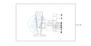 VT750CA9 Australia - (U / MME ST) drawing LEATHER TANK BELT