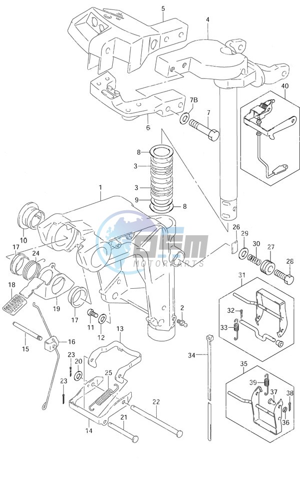 Swivel Bracket S/N 652501 to 65XXXX