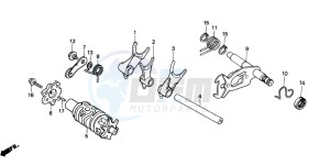 NX2502 drawing GEARSHIFT DRUM