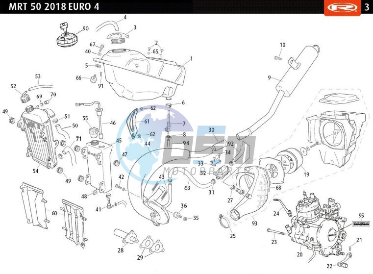 TANK - EXHAUST - RADIATOR