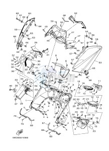 XP500 T-MAX 530 (59CF) drawing LEG SHIELD