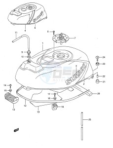 GSX-R750 (E28) drawing FUEL TANK