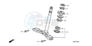 CB600F9 France - (F / CMF) drawing STEERING STEM