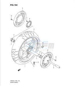 AN650 drawing FRONT WHEEL (AN650AL1 E24)