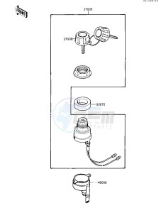 KXT 250 B [TECATE] (B2) [TECATE] drawing IGNITION SWITCH